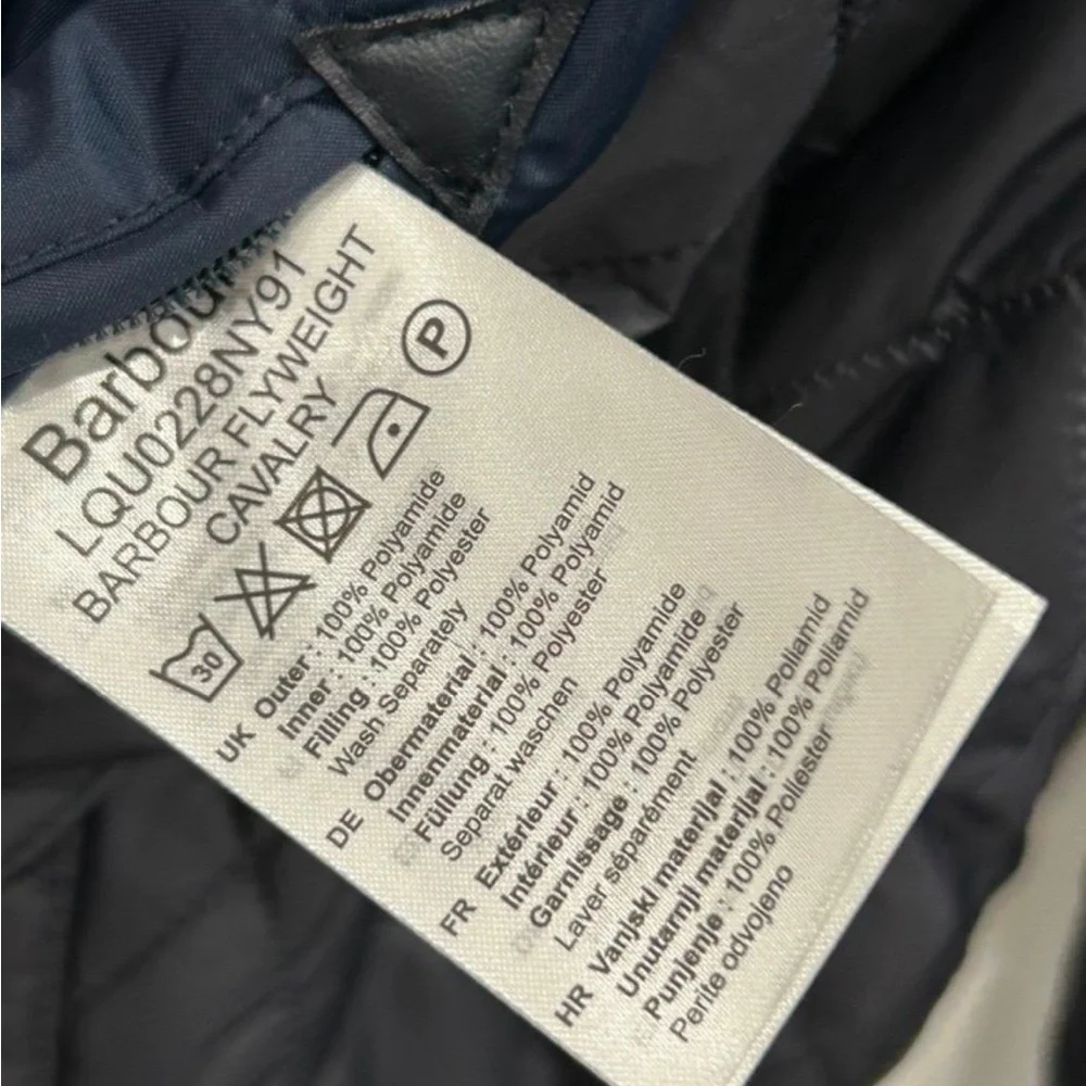 Barbour Quilted Utility Jacket in Charcoal - Picture 8 of 11
